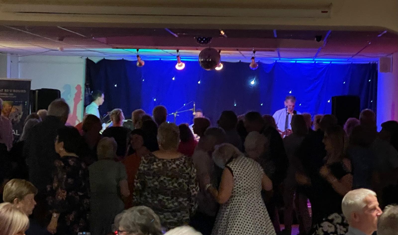 Full dancefloor from the back of the room
