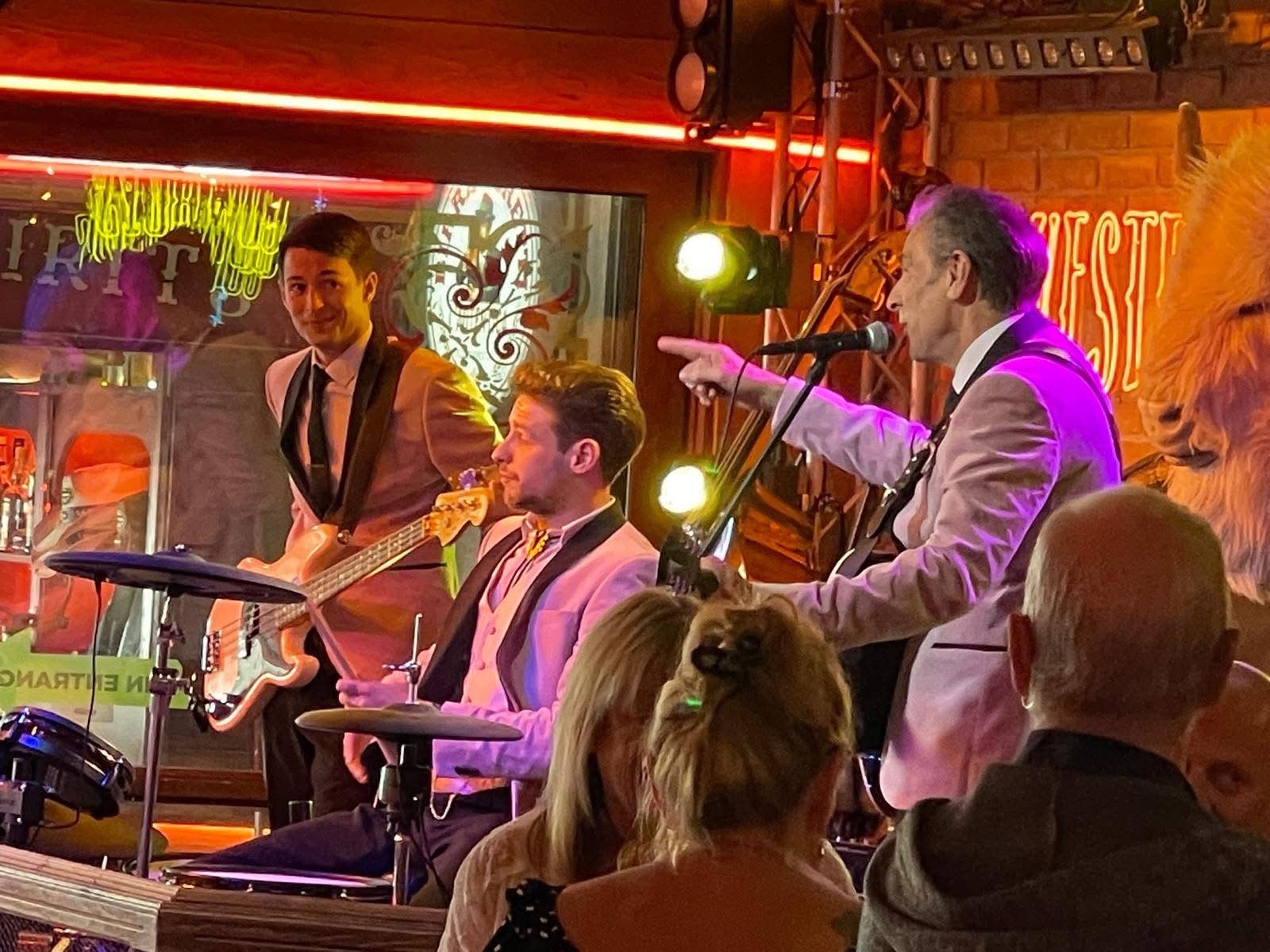 Performing at the Western Saloon, Benidorm